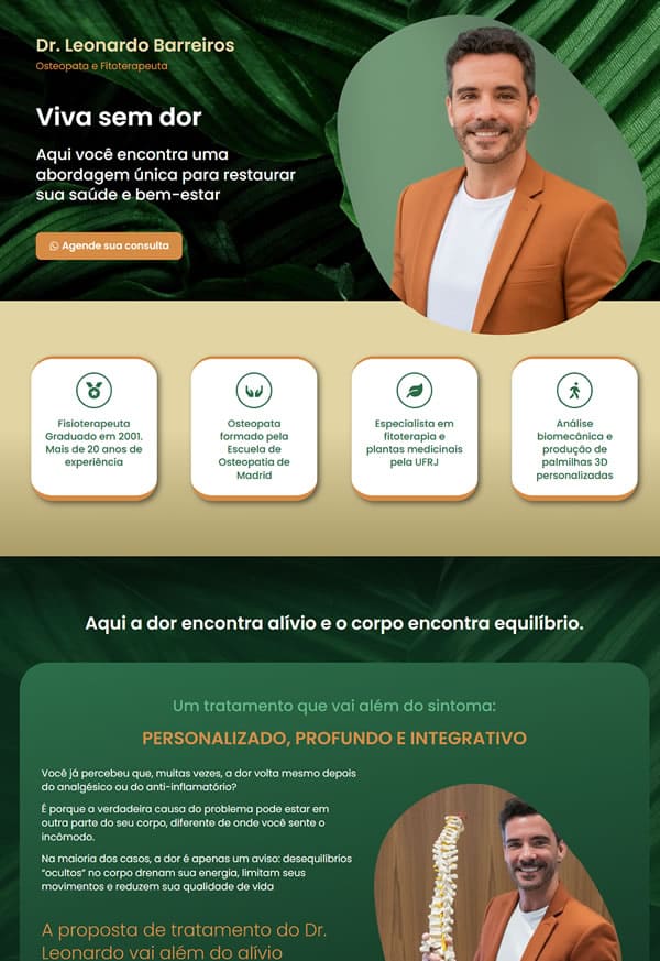 Landing Page do Dr Leonardo Barreiros