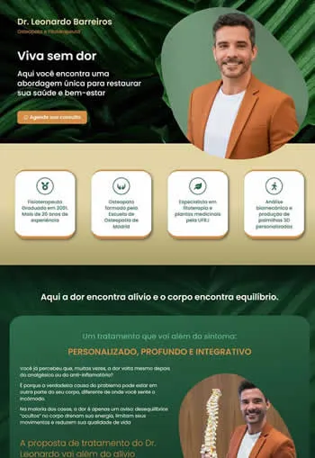 Landing Page do Dr Leonardo Barreiros