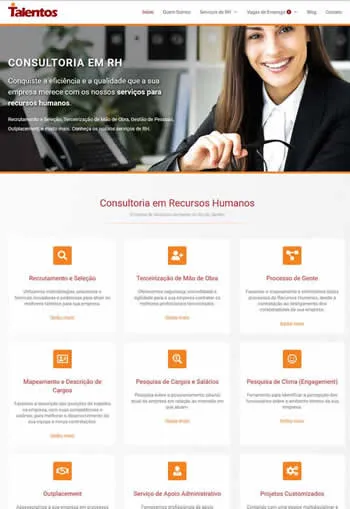 Site da Talentos Consultoria